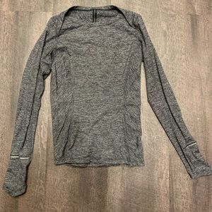 Heather gray long sleeve from lululemon